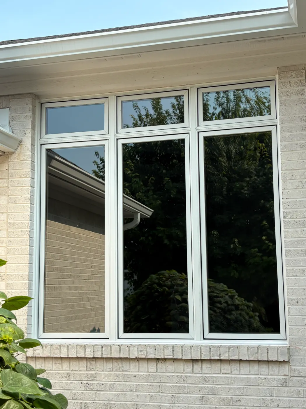 Frame and seal detail on a Britton Falls window job
